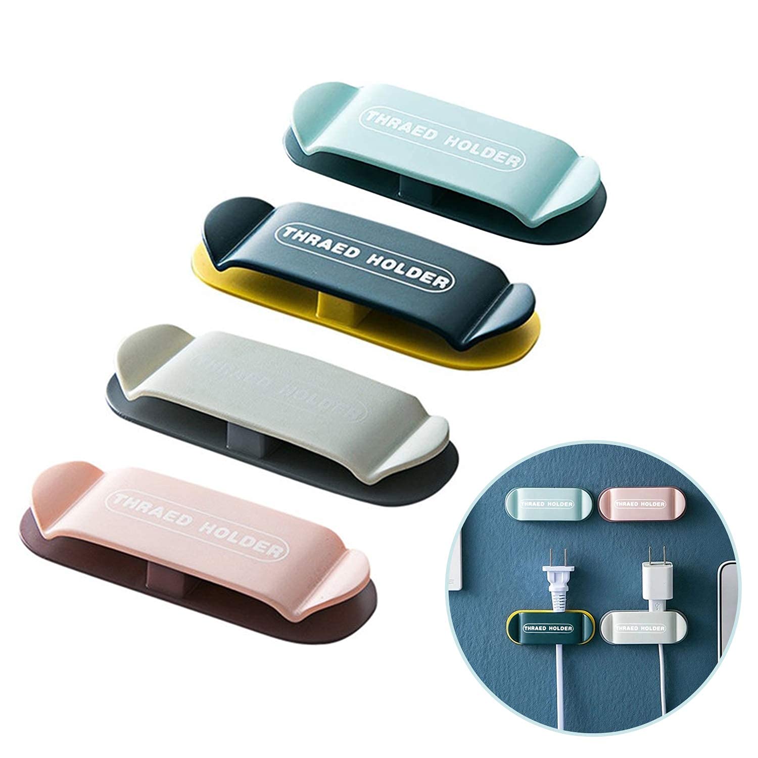 artharvaa retail™ Plug Wire Holder NonMarking Hook Cable Retainer