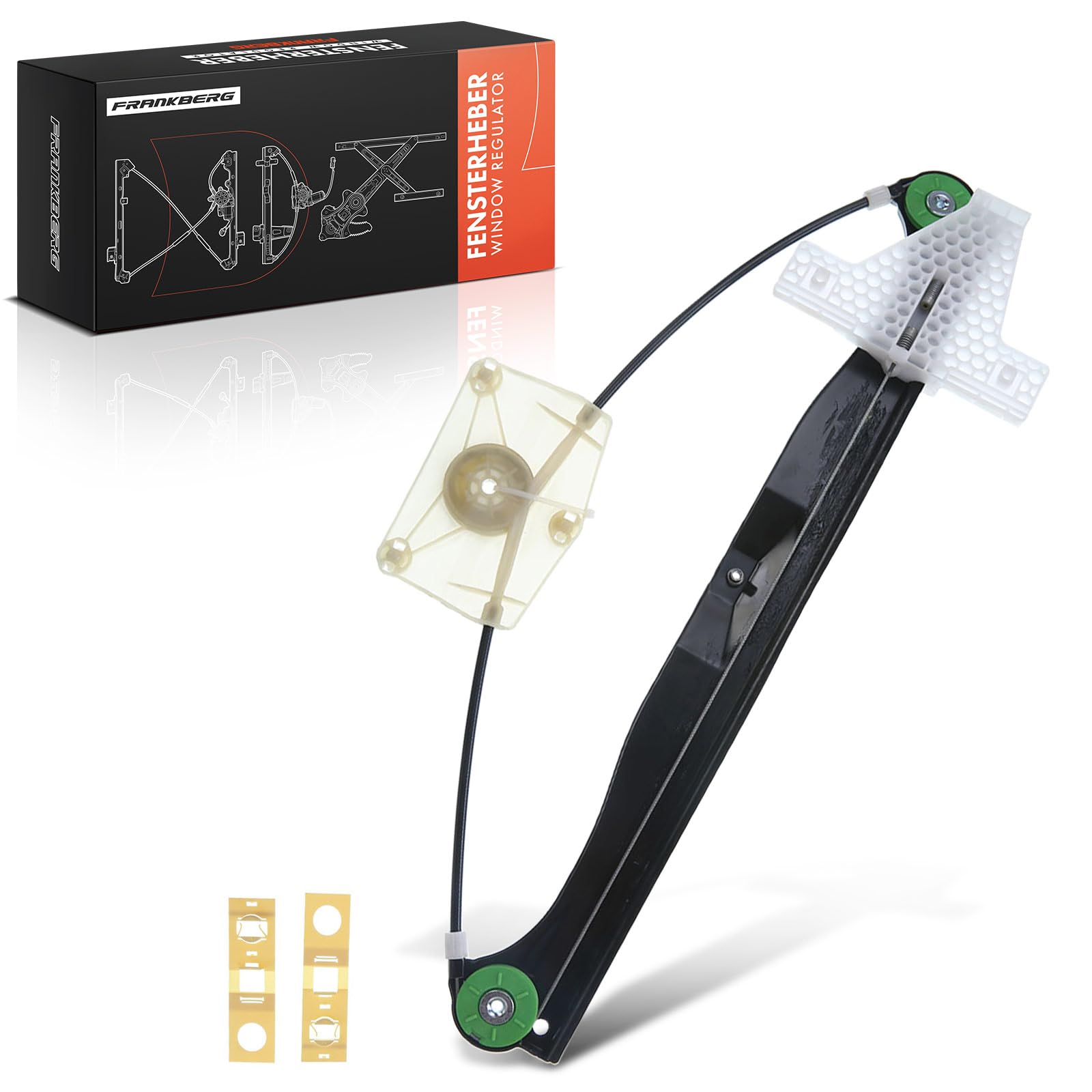 Frankberg Window Regulator Without Motor Rear Right Compatible with A3 Sportback 8P1 8PA 2003-2012 8P4839462A