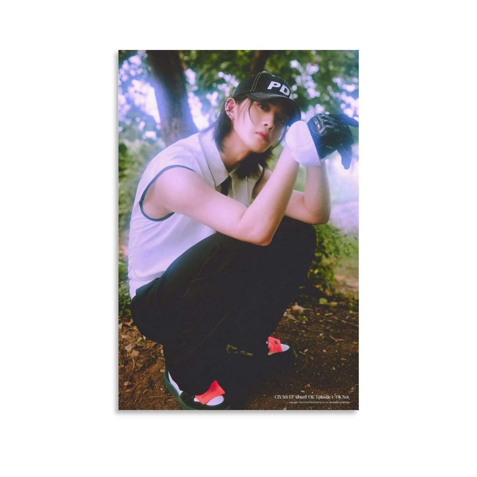 HAVMART Kpop Idol CIX Bae Jinyoung Poster OK Episode 1 OK Not 458 Version 4 Photogenic Concept Poster Decorative Painting Canvas Wall Art Living Room Posters Bedroom Painting 08x12inch(20x30cm)