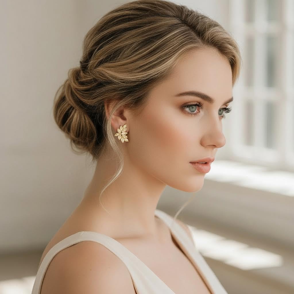 Bridal Marquise Cubic Zirconia Earrings Rhinestone Cluster Drop Earrings for Women Wedding Jewelry image 4