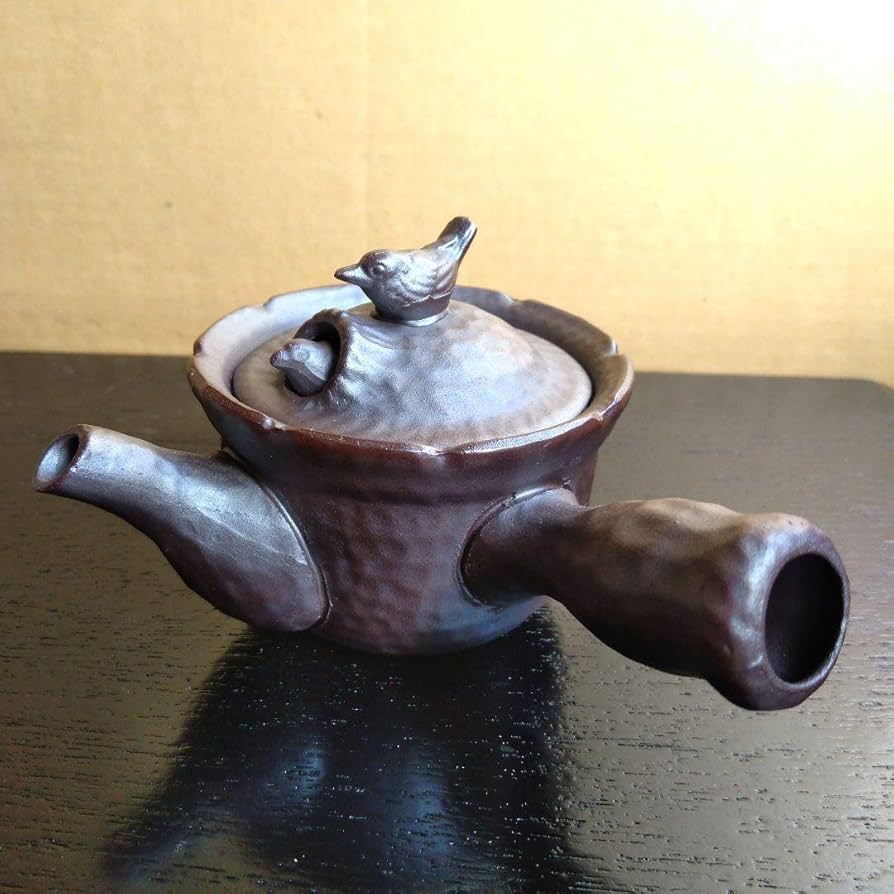 急須、煎茶器、煎茶道具 煎茶道具 煎茶器セット 信楽焼き 高橋楽斎作 湯のみ 5客 宝瓶 急須 湯