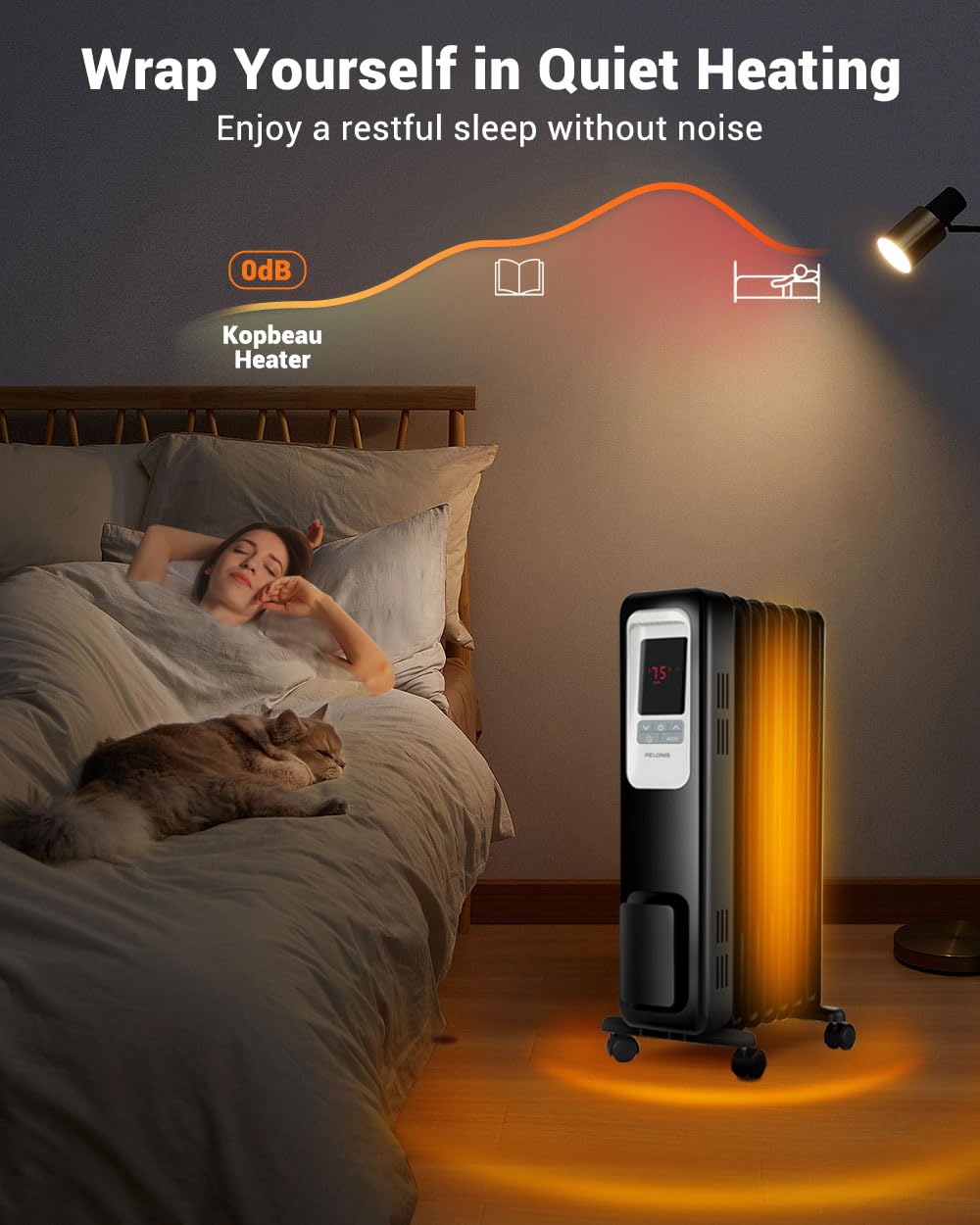 Amazon.com: Aikoper Oil Filled Radiator Heater, 1500W Electric Portable  Space Heaters for Indoor Use with Remote, Digital Thermostat, 4 Modes, 24h  Timer, Overheat u0026 Tip-Over Protection Quiet for Whole Room : Automotive