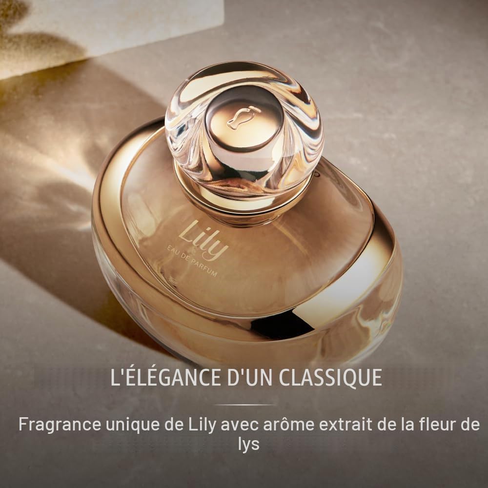 O Boticário Lily Coffret Set cadeau | Eau de parfum (75 ml) et crème hydratante pour le corps (250 g)