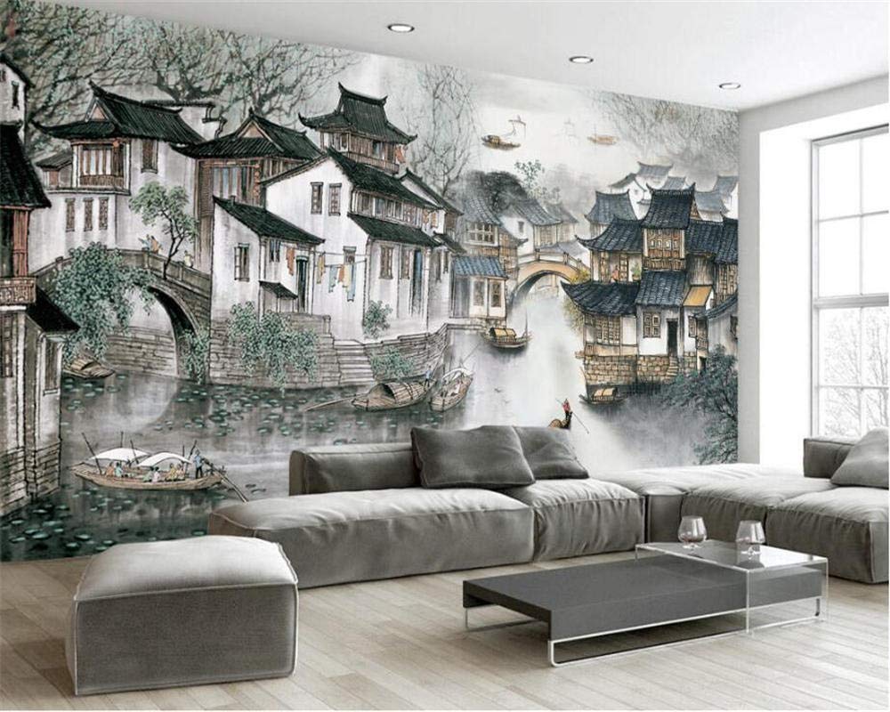 Papel Tapiz De Foto 3D Personalizado Fondo De TV Para Sala De Estar,  Cascada, árboles De, image size:1000x800