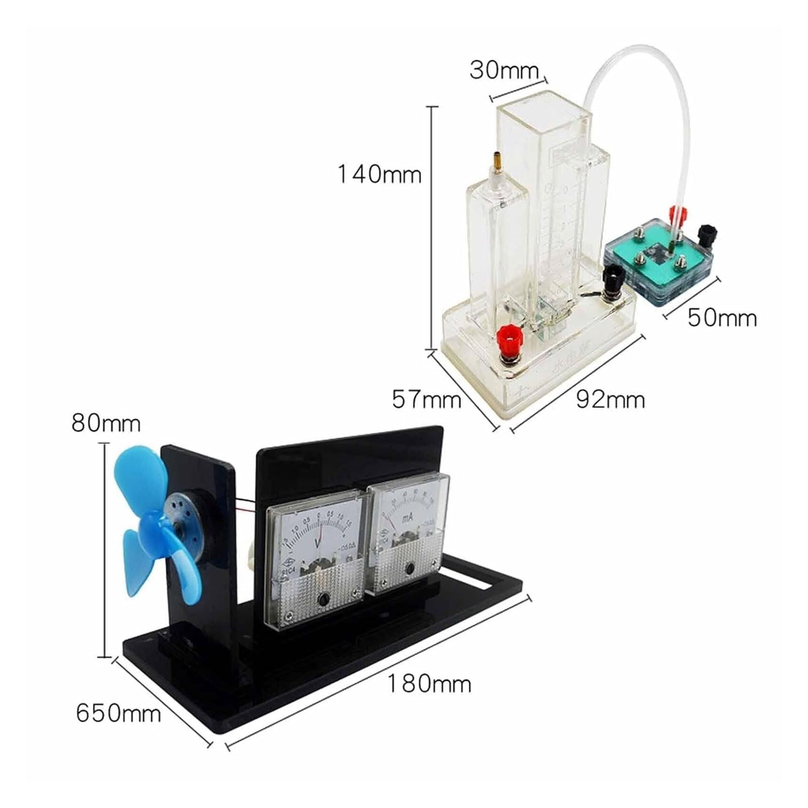 Genérico Dispositivo Experimental de celda de Combustible de hidrógeno con Membrana de protones PEM de hidrógeno y oxígeno Demostrador de Combustible de hidrógeno Electrólisis del Agua for producir