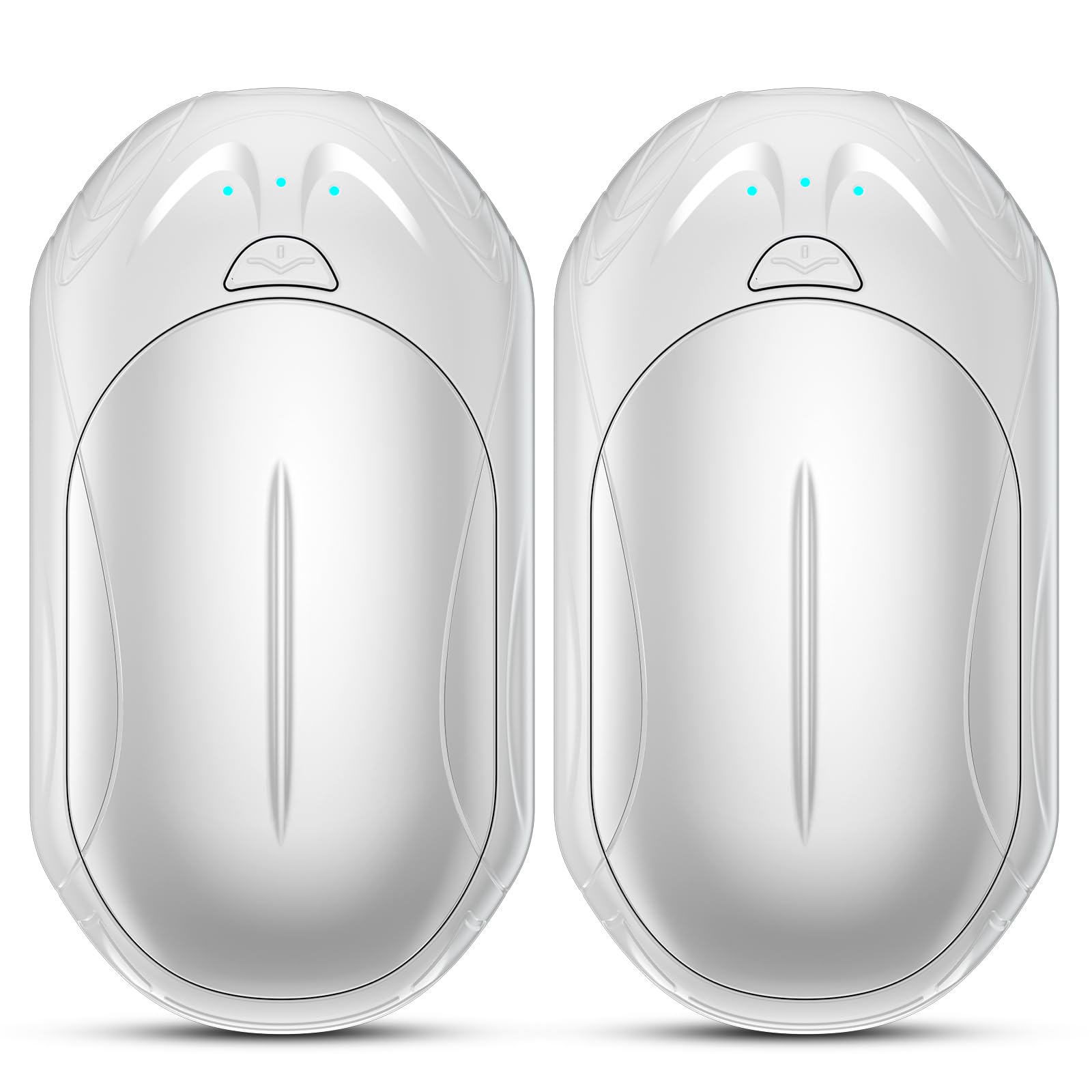 AI Hand Warmers Rechargeable 2 Pack, AI Smart Chips Electric Hand Warmers, 20Hrs Long Safe Heat, Portable Pocket Heater, Gifts for Christmas, Outdoor, Hunting, Golf, Camping Accessories