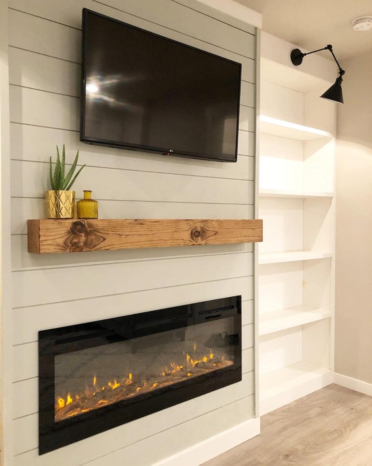 SEDA Frosted Vintage Industrial Wall Lamp Black Adjustable Wall Mount Light Sconces Farmhouse Style for Bedroom Headboard Living Room Bathroom Porch Garage Modern House Decor (Hardwire 1 Pack)