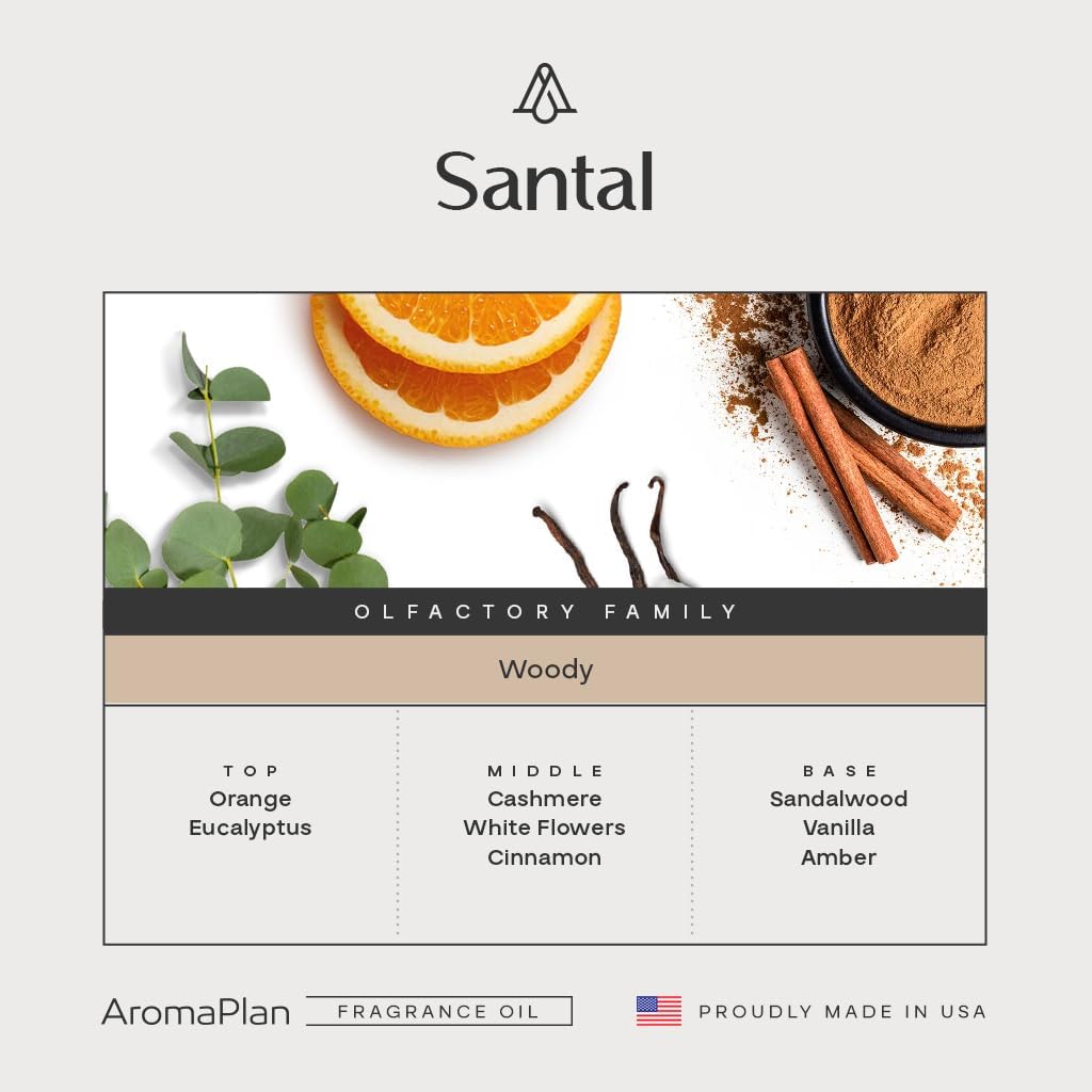 AromaPlan Hotel Scents Santal 5 Fl Oz (148ml), Home Luxury Aroma & Hotel Fragrance Diffuser Oil- Hotel Diffuser Oil for Aromatherapy- USA Made, Bigger Bottle, Bolder Aroma & Longer Lasting - Image 2