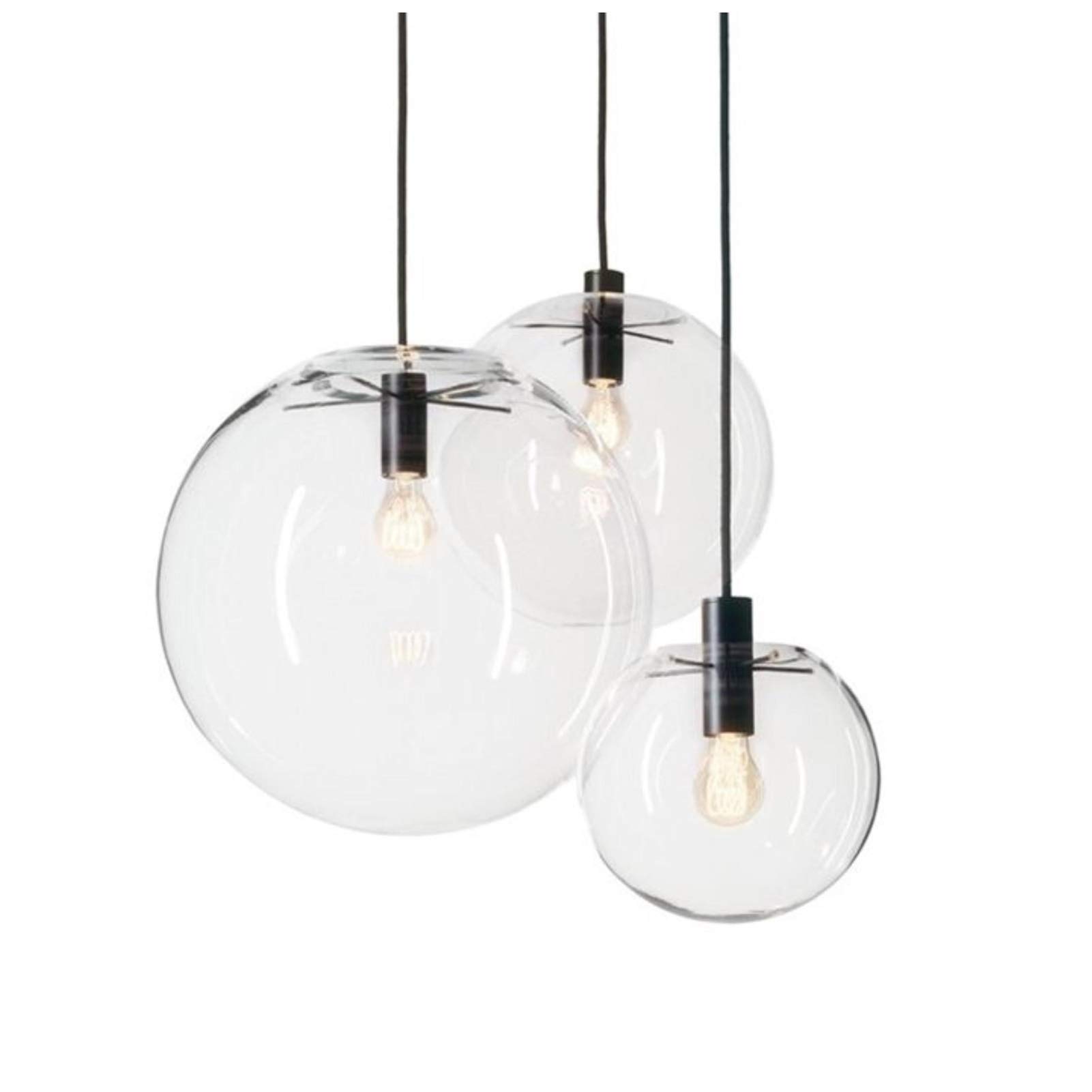 Suspension design scandinave en acier pour éclairage de table de café