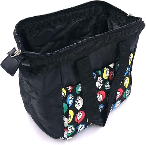 Bingo Dauber - Bolsa de 6 bolsillos duradera, regalo para amantes del bingo (con forro interior) con encanto de buena suerte Sweet on Bingo, Negro -