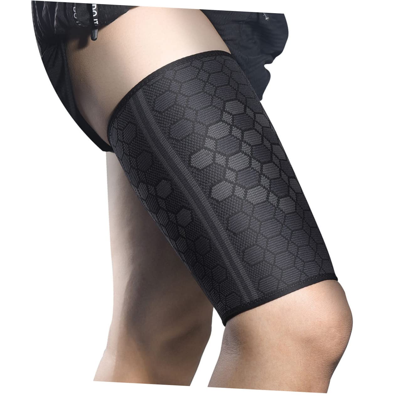 SUPVOX Thigh Support Brace High Elasticity Protective Gear for Cycling Basketball Soccer Comfortable Nylon Design for Men and Women Sports and Outdoor Activities