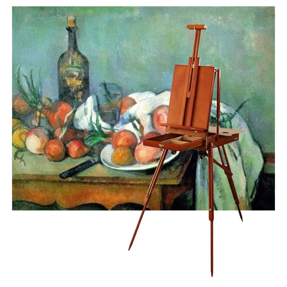 WDSOPK Easel Stand for Display Easel Stand for Wedding Sign Easel Tripod Easel On Wheels(Red)
