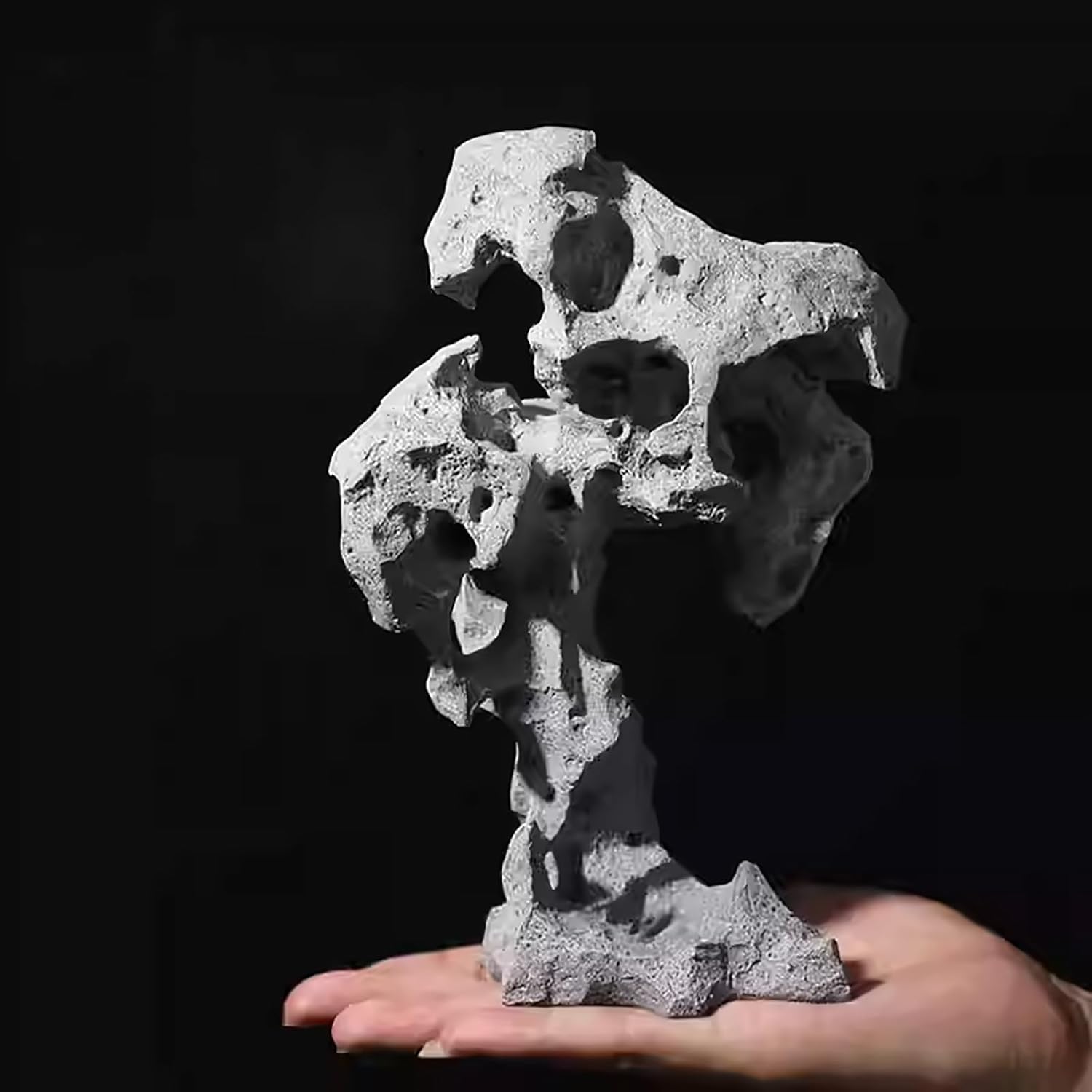 Large Fish Tank Decorations, Fish Tank Decor Rocks, Easy to Clean, Lightweight Landscape Rock for Small and Medium Aquariums(Medium)