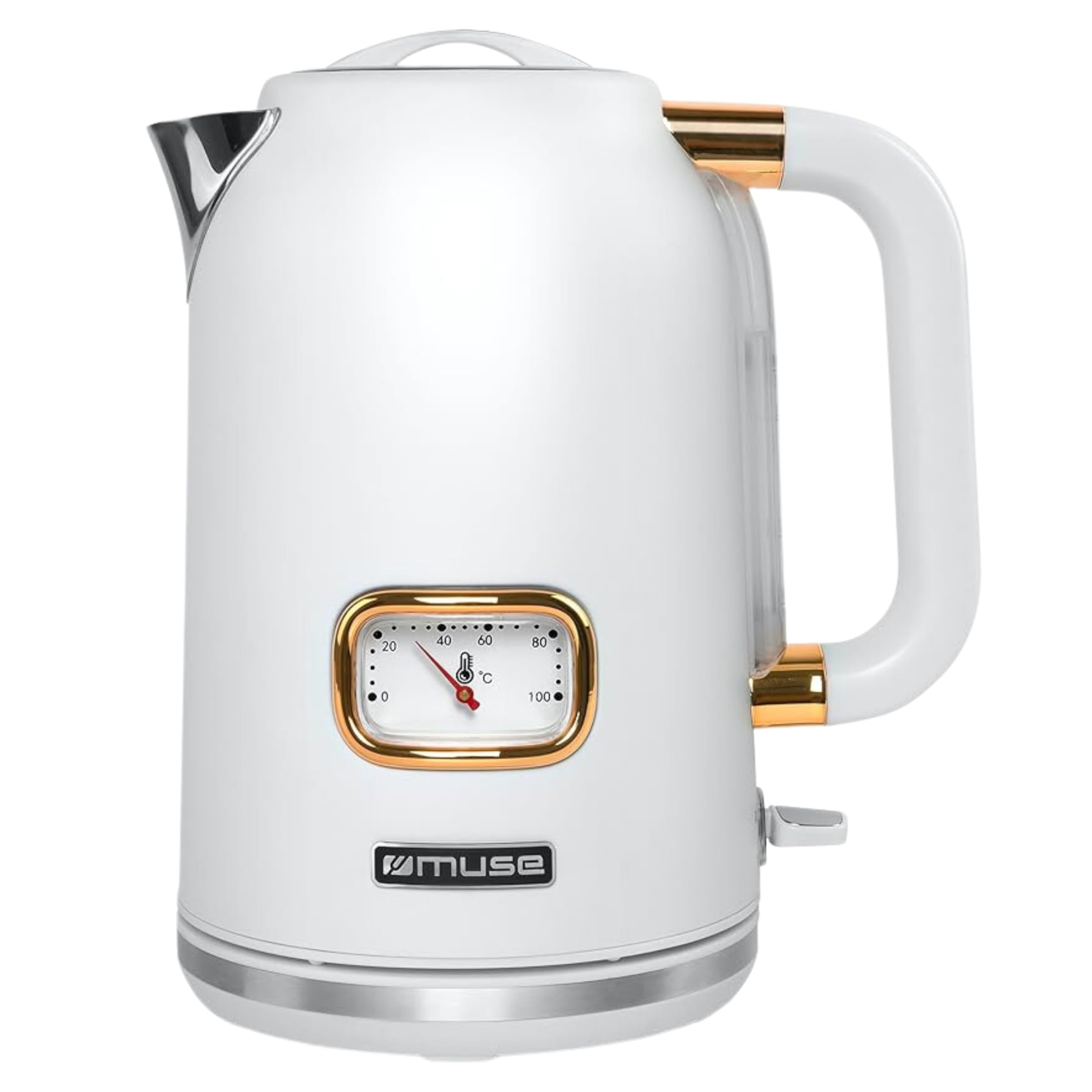 Muse MS030 W Roestvrijstalen Waterkoker Wit - kopen bij