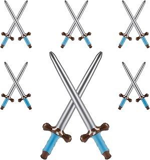 12pcs Inflatable Swords, 24 Inch Inflatable Pirates Swords Pirate Party Swords Inflatable Toy Swords Pirate Party Supplies for Birthday Cosplay Halloween Costume