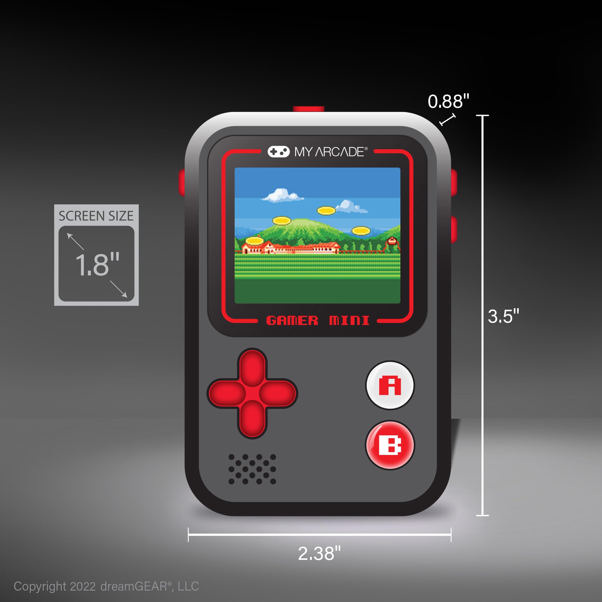 Amazon.com: My Arcade Gamer Mini Classic-Red: Miniature Handheld