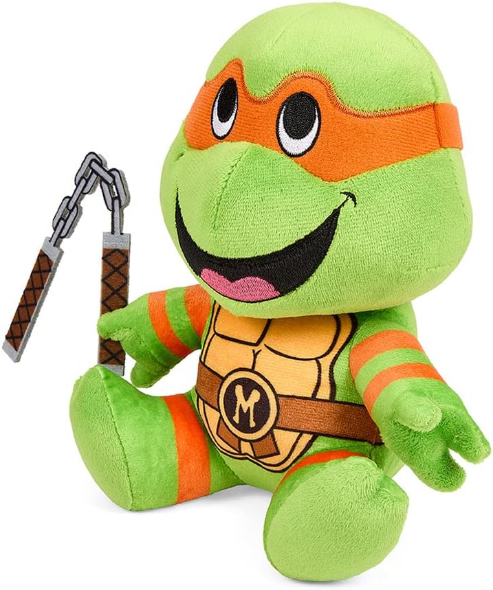 Kidrobot Teenage Mutant Ninja Turtles Michelangelo 7.5 Inch Phunny Plush