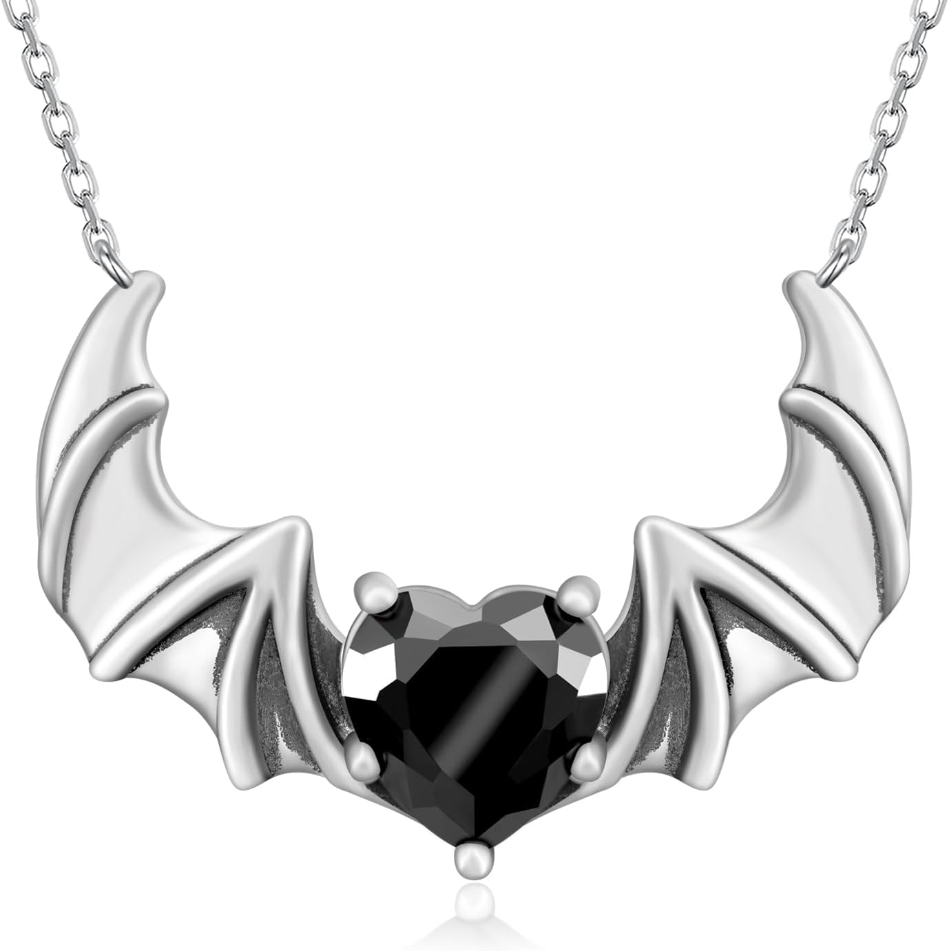 Animal Necklace Sterling Silver Snake/Deer/Bat/Highland Cow/Panda/Koala/Cat Pendant Necklace Animal Jewelry Gifts for Women