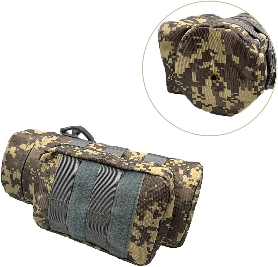 Tactical Molle Water Bottle Holder Pouch Hydration Carrier Bag Tactical EDC Water Bottle Carrier with Detachable Shoulder Strap for Hiking Camping Outdoor Sport Travel - Image 4