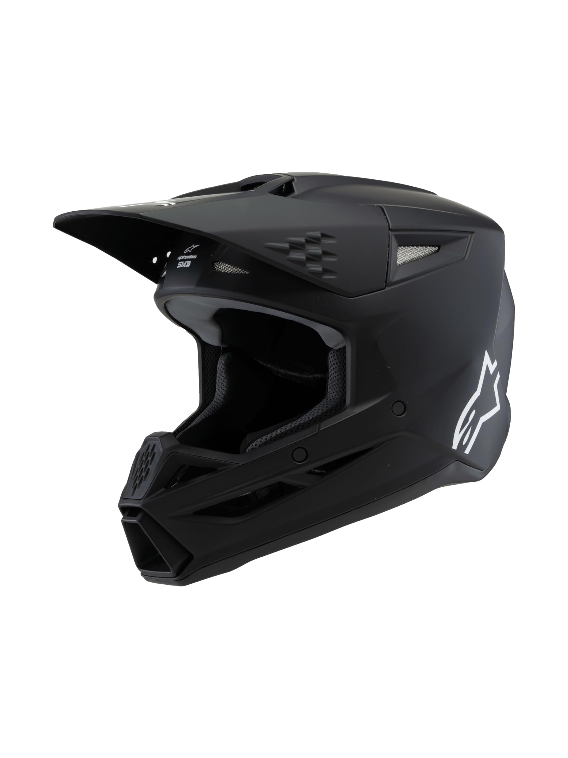 Alpinestars S-M3 Youth Moto Helmet (Black Matte, Youth Large)
