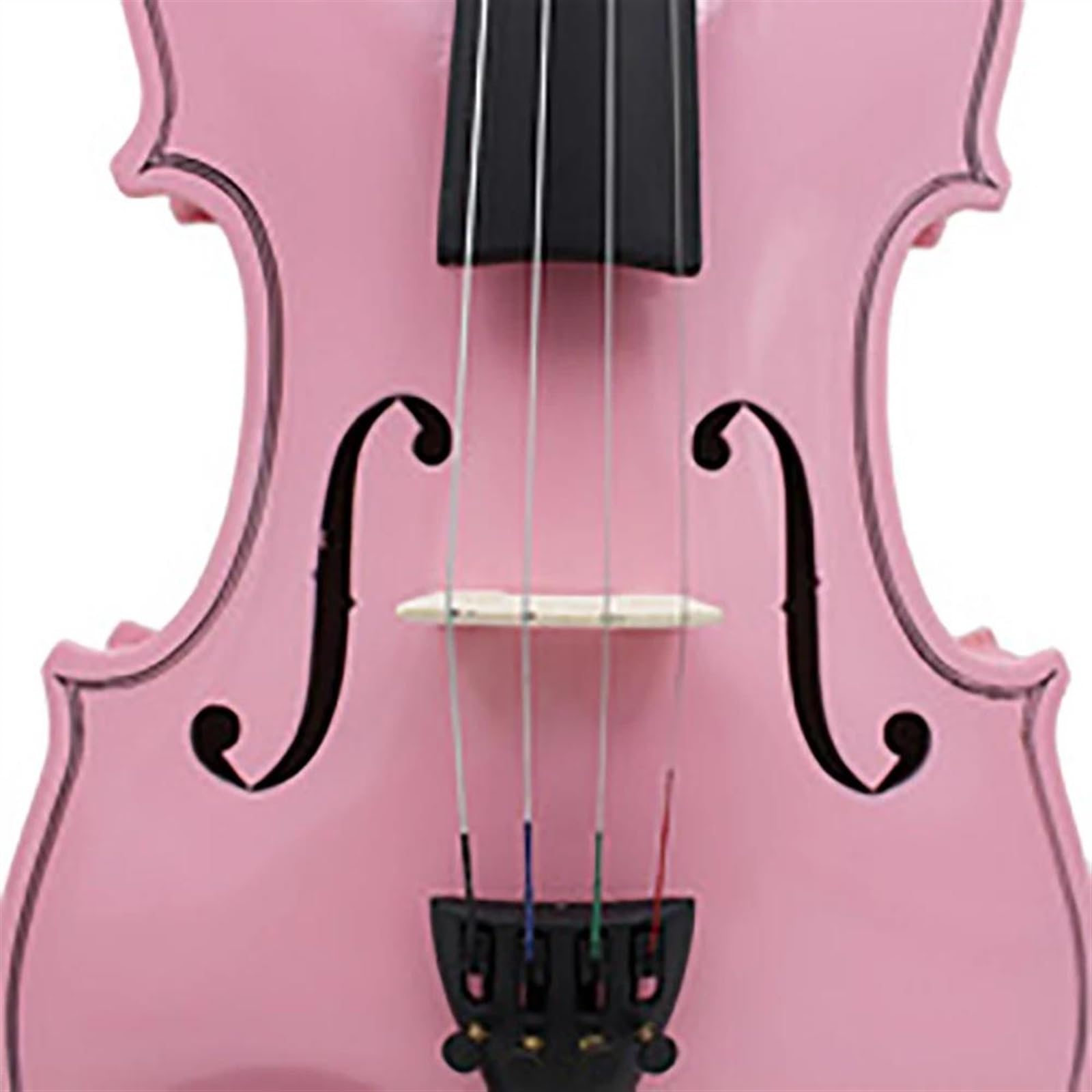 Geigeninstrument 4/4 Anfänger Rosa Violine Ahorn Panel Violine Mit Fall Bogen Saiten Schulterstütze Teile Geeignet Musik Unterricht Studie (Color : 4-4 Violin Set)