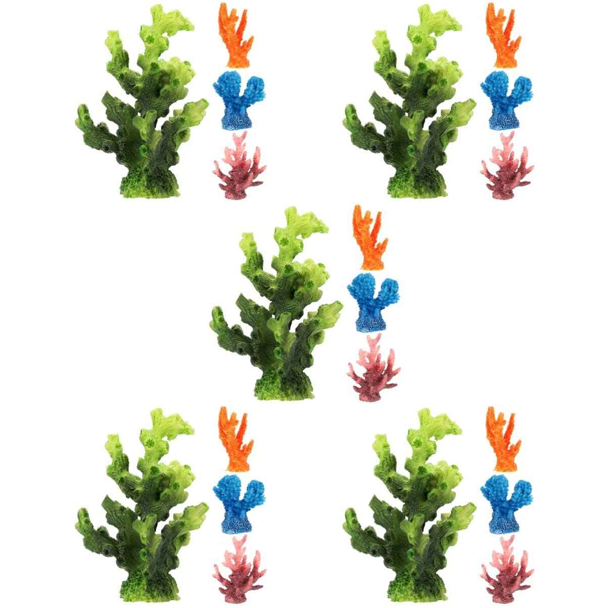 Plantes pour aquarium YARNOW Mini Fleur décorations pour poissons lot de 20 pièces