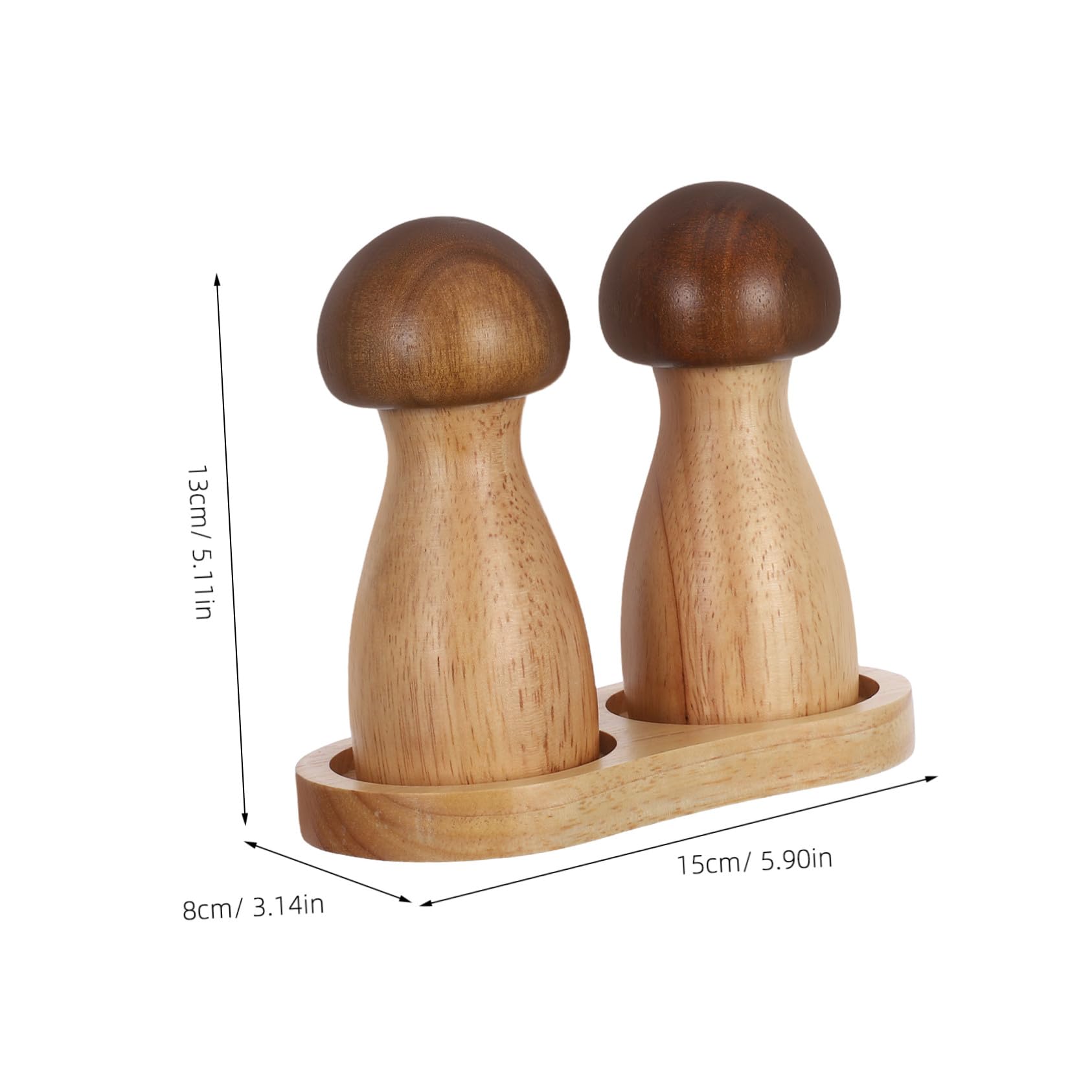 ERINGOGO Manuelle und Einfachem Design in Pilzform mit Glatten Linien Pfeffermühle Nachfüllbar für Meersalz und Gewürze in Küche