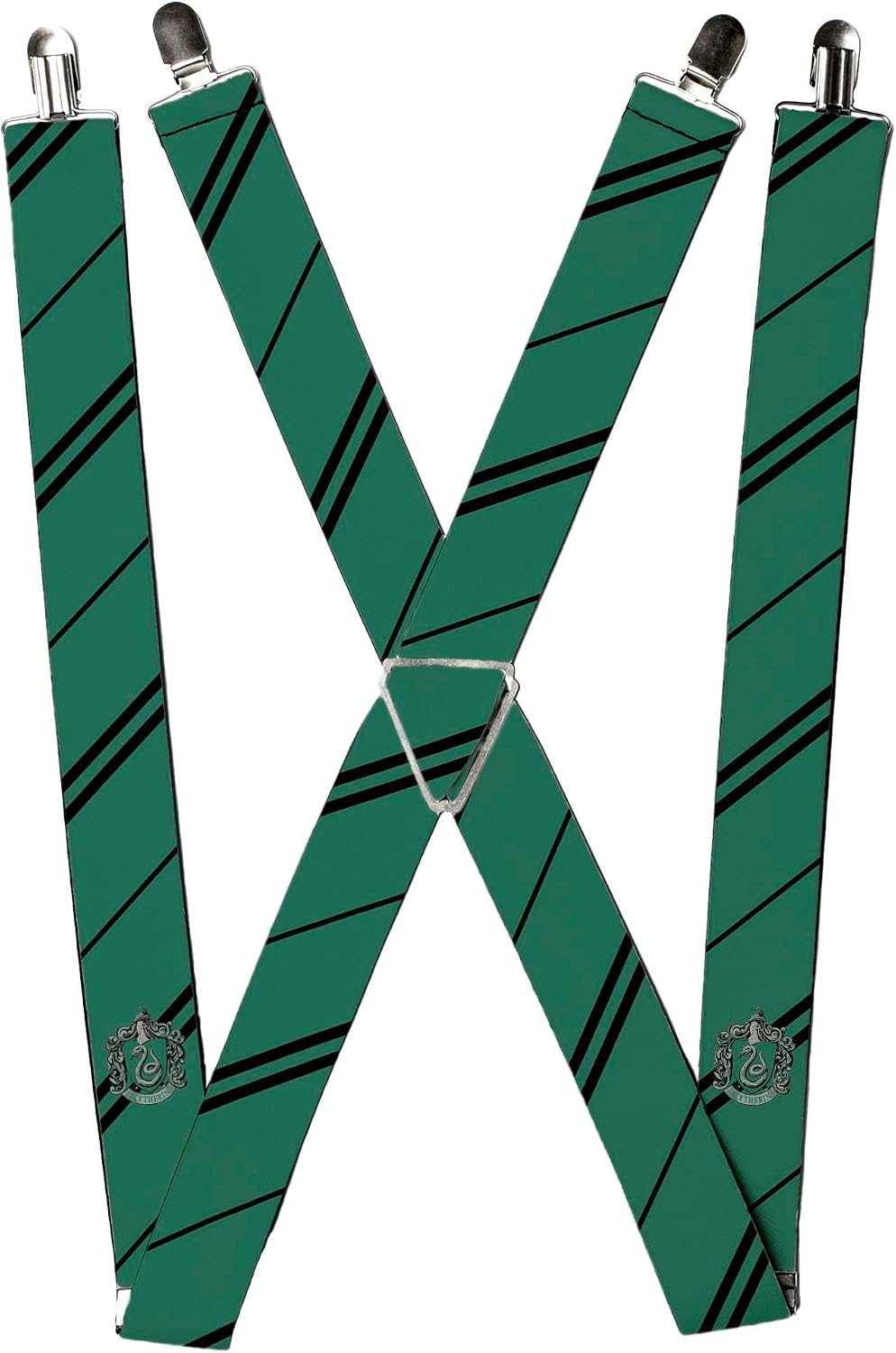 Buckle-Down Suspenders - Slytherin Crest/stripe Green/black Accessory