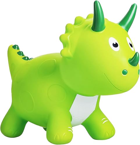 Miniatura 3 de ZHUYNXIR Juguete inflable de dinosaurio animoso, juguete de dinosaurio saltador, juguete de salto favorito de los niños. Perfecto para cumpleaños,