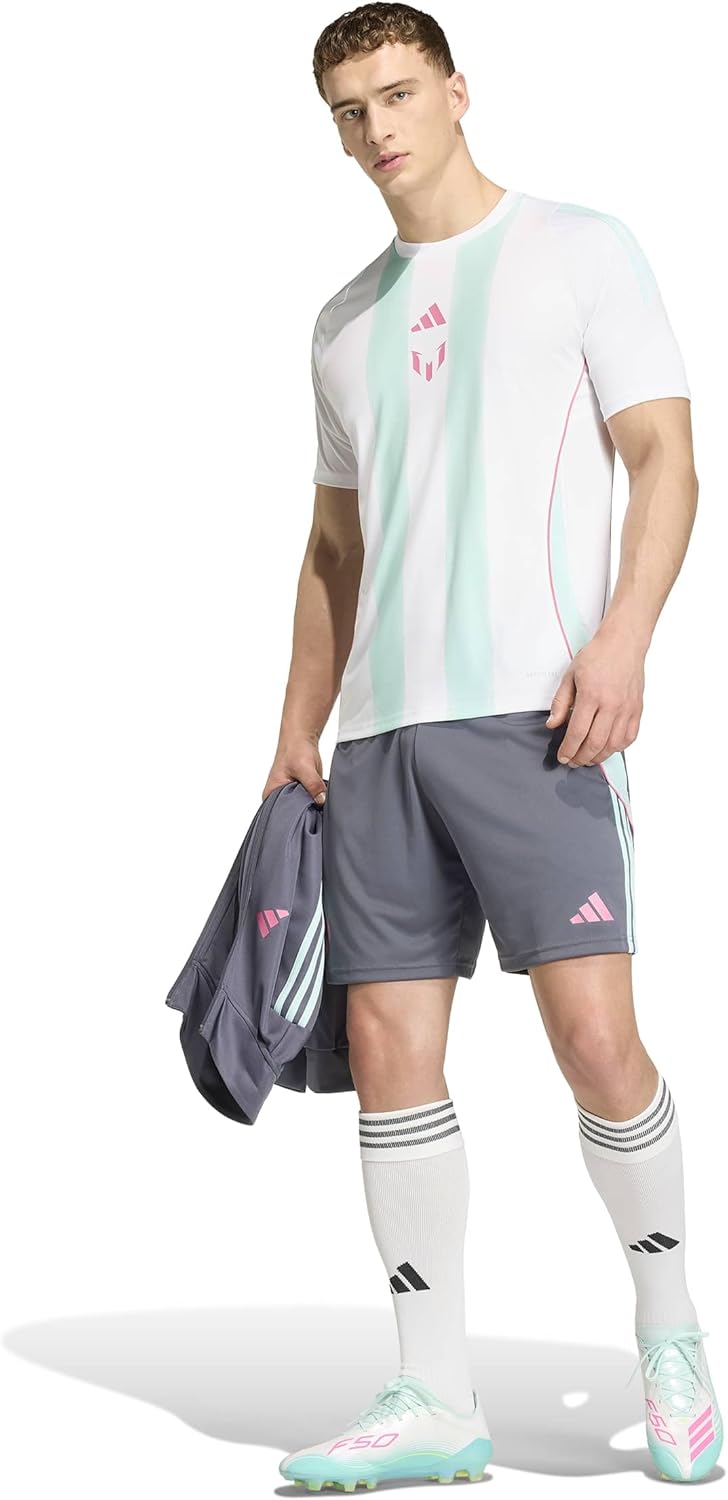 adidas Mens Messi Athletic Shorts Casual Bottoms Casual - Black - Image 2