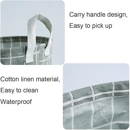 Miniatura 3 de Paquete de 2 cestas grandes para lavandería, impermeables, organización de lavandería, cestas plegables con asas de transporte para ropa, juguetes
