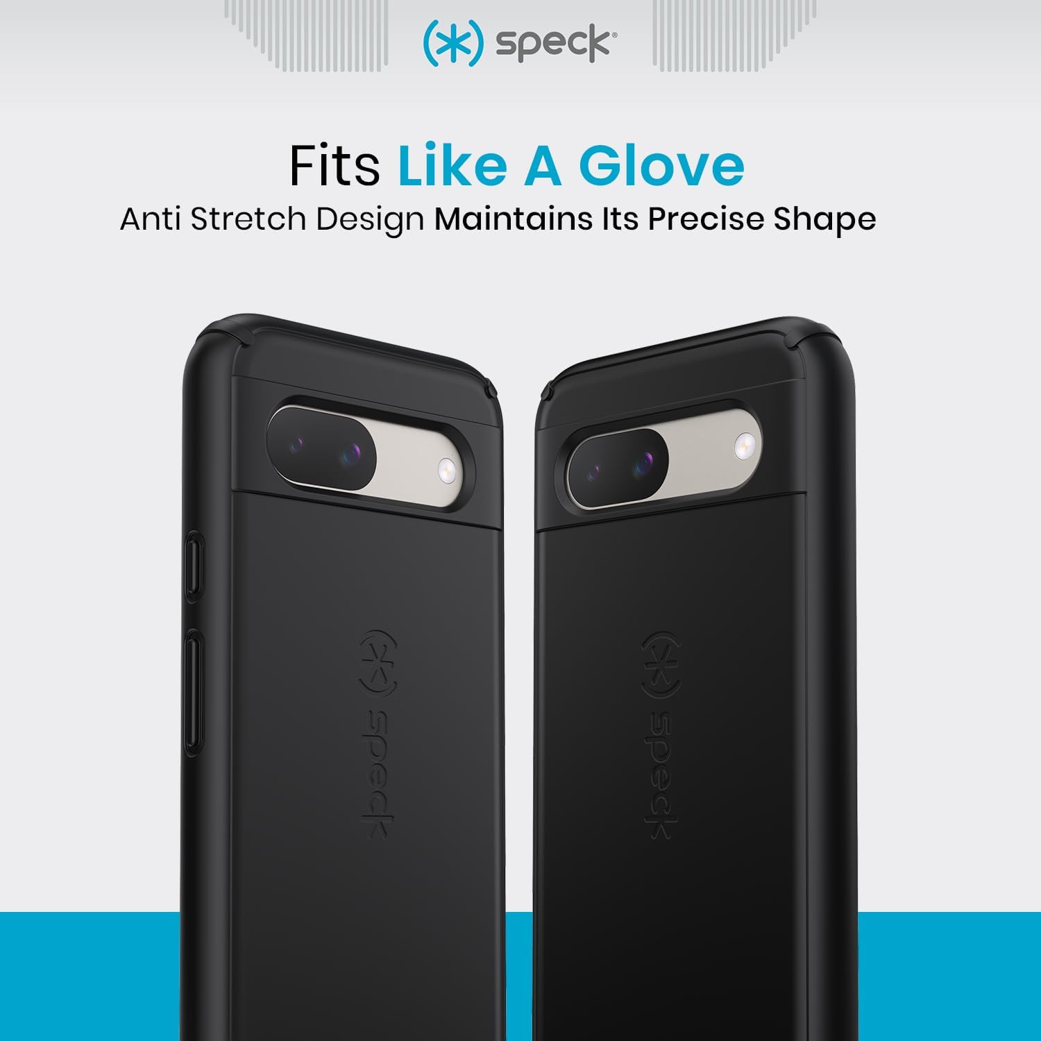 Speck Google Pixel 8a Phone Case - Impacthero Slim and Shockproof Protective Phone Case - Anti-Scratch, Soft-Touch, Lightweight, Sleek, Durable & Pocket-Friendly (Black)