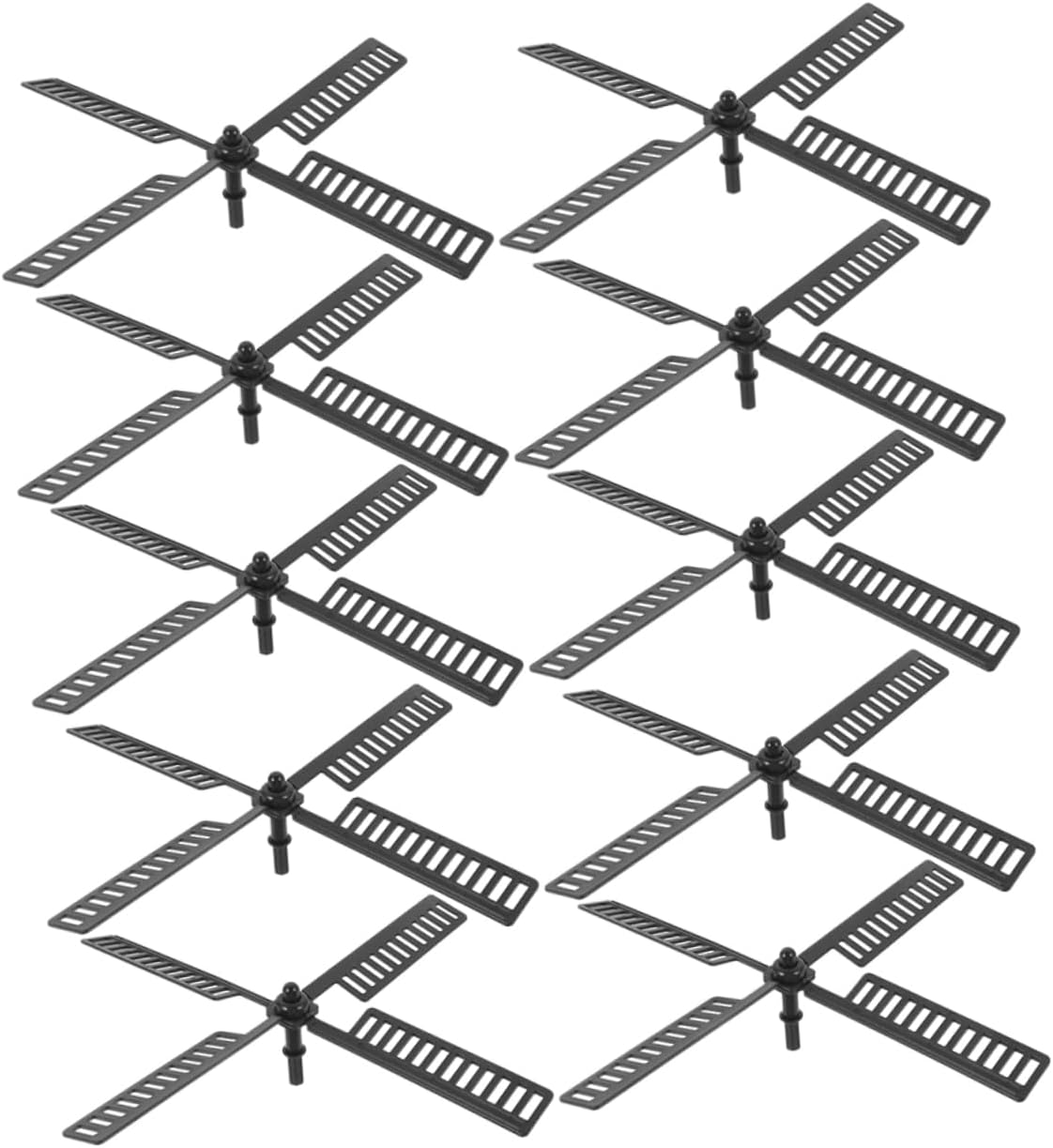 BESPORTBLE 30pcs Garden Windmill Blades Plastic Parts for Windmill Decoration Vibrant Colors for Outdoor Gardens and Yards