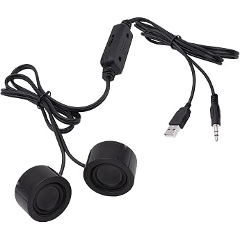 USB Mini Computer Speaker for Desktop Laptop Small PC Speaker USB Powered 3.5 mm TRS Stereo Jack with Volume Control Adjustment for MP3 Phone 1.2 m / 3.9 ft