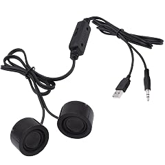 USB Mini Computer Speakers for Desktop Laptop Small PC Speakers USB-Powered 3 5mm TRS Stereo Jack with Volume