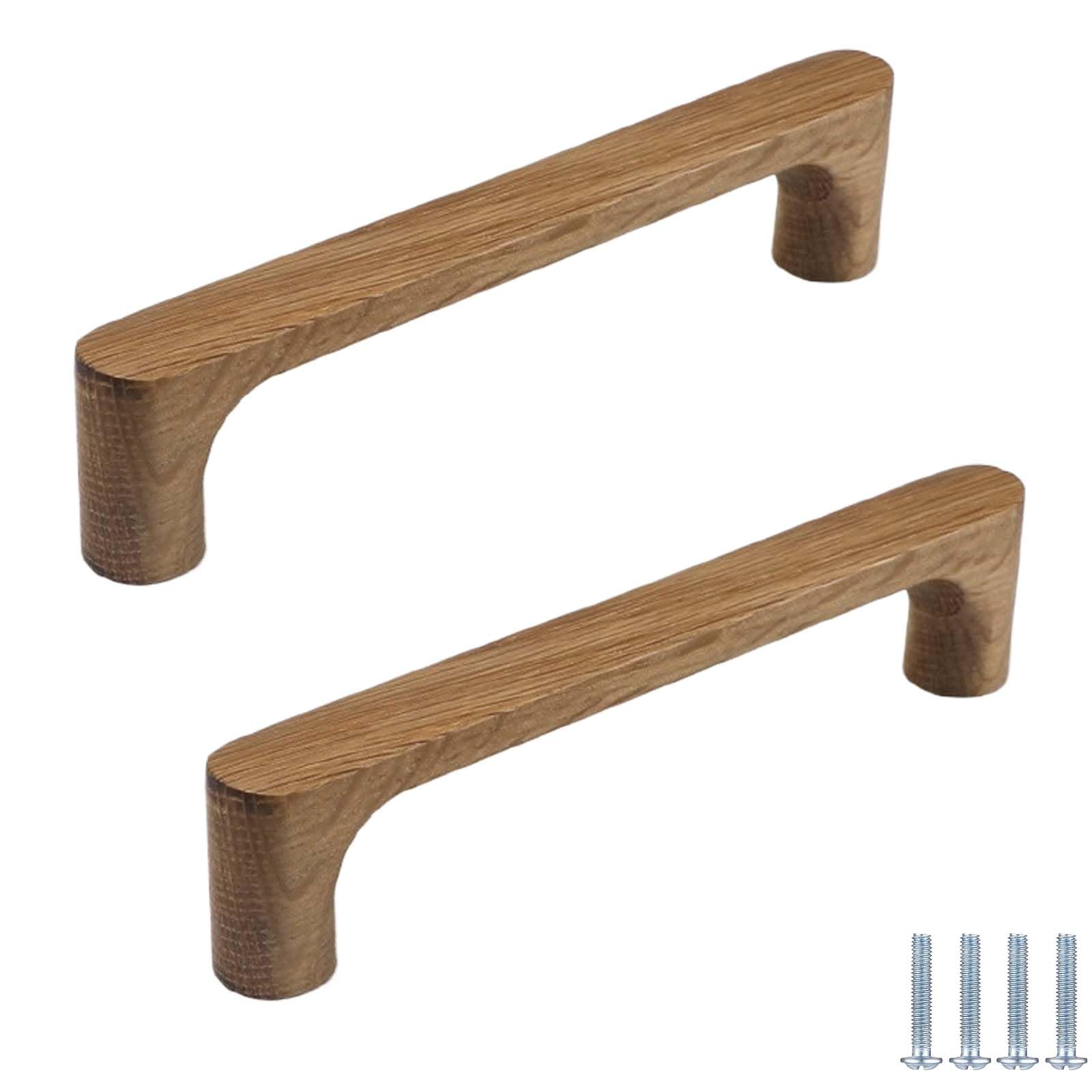 Erere Wood Cabinet Pulls, Decorative Wardrobe Handles For Kitchen Bathroom