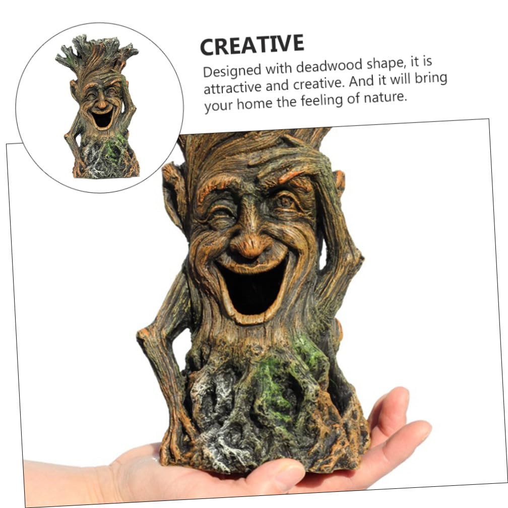 Toyvian 2 Pezzi Decorazione Paesaggistica per Acquari Decorazioni per Tronchi D'acquario Arredamento Piante Tronco Acquario con Acquario Decorazioni per Acquari Resina