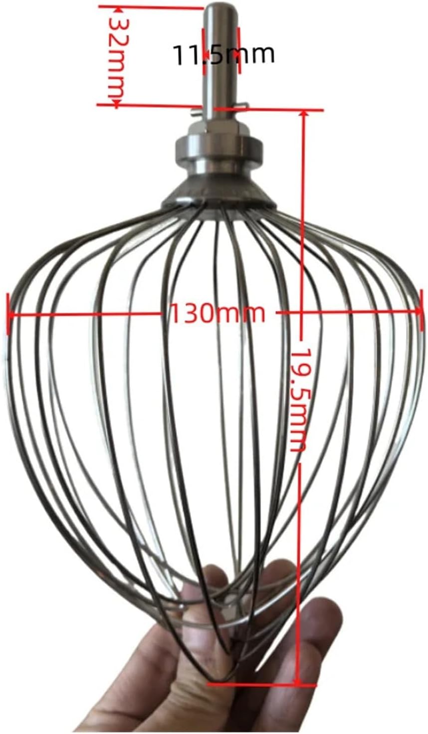 Compatible for Stand Mixers, Stainless Steel Egg Beater Replacement Accessory