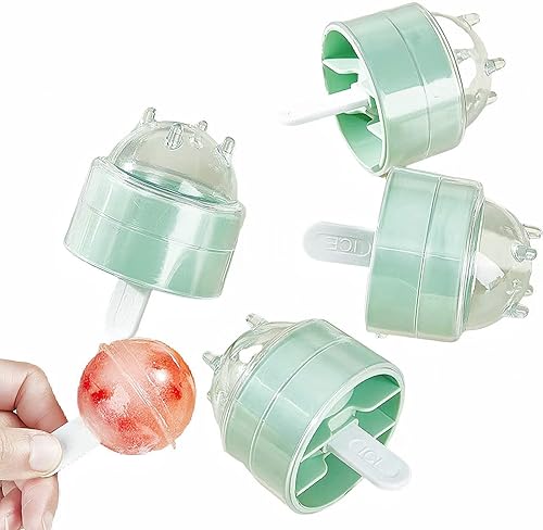 Paquete de 4 moldes de paletas para paletas para niños, juego de moldes de silicona para hacer paletas de helados, moldes de bricolaje para helados,