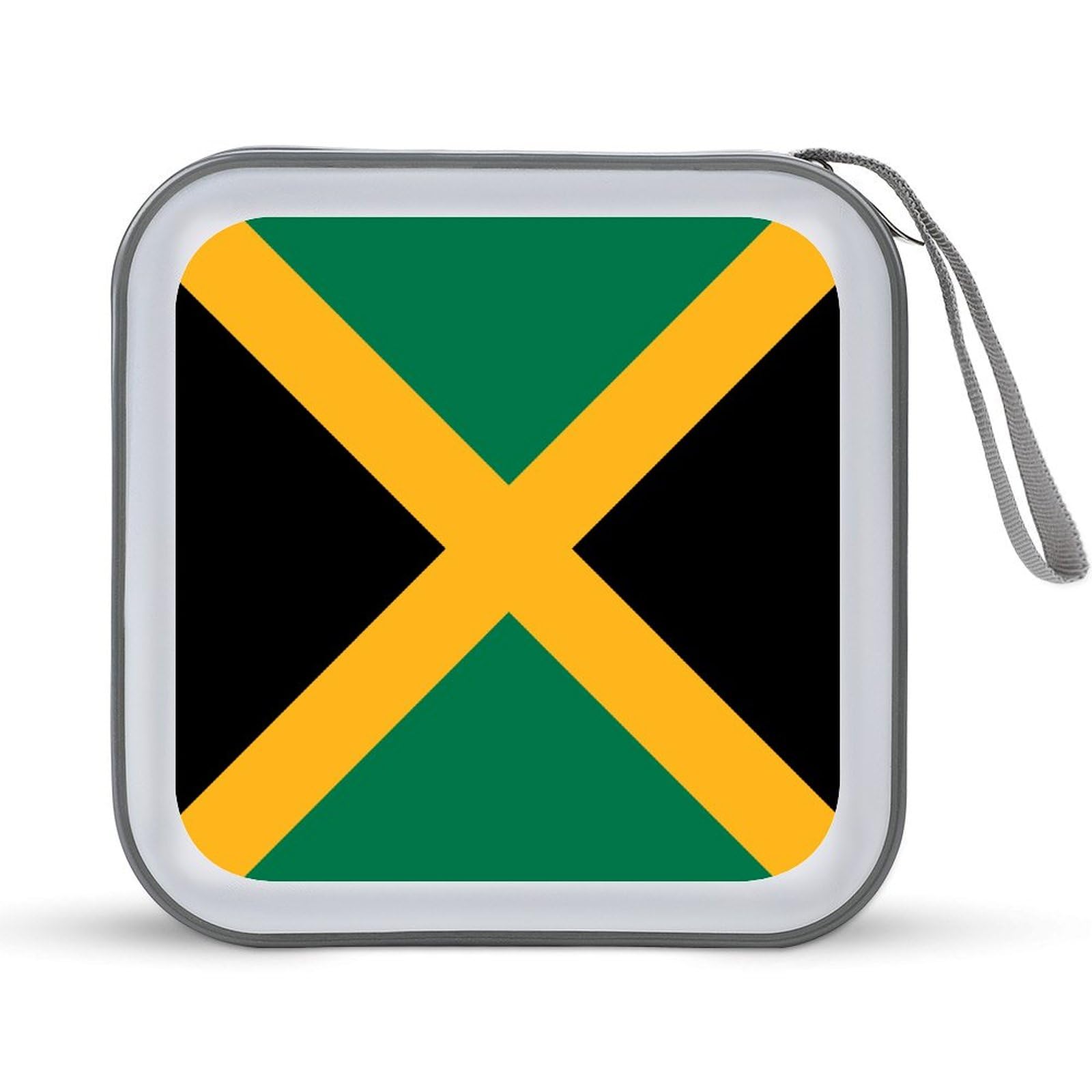 Jamaican Flag CD Case DVD Storage Case Portable