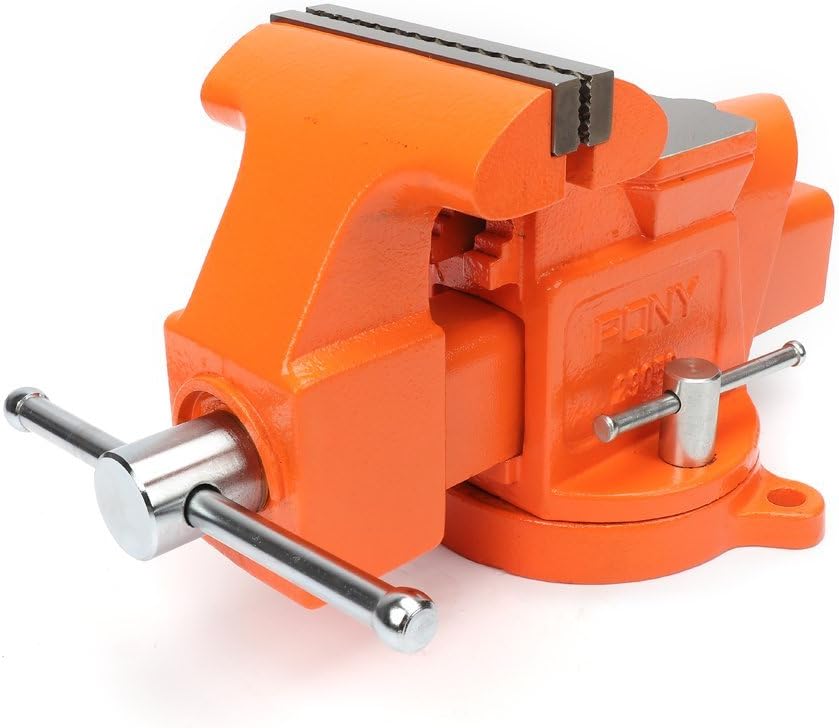 Pony 29050 5Inch HeavyDuty Bench Vise with Swivel