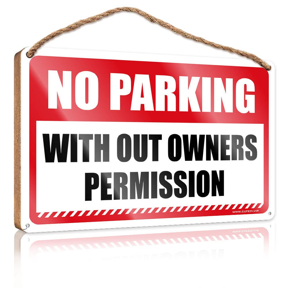 DTHA Door Sign For Bedroom No Trespassing With Out Owners Permission Wooden Sign Wood For Crafts Signs Work From Home Door Sign(23X35CM)