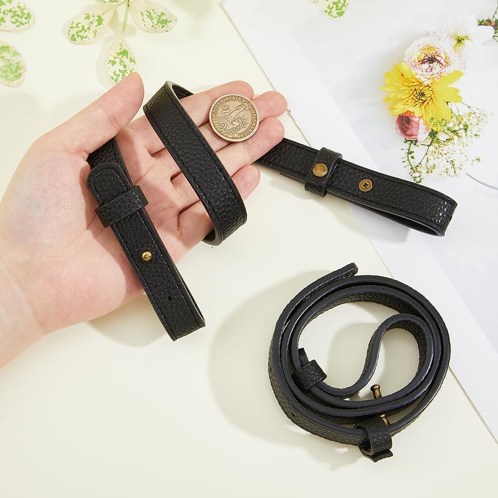 Purse Straps Imitation Leather Bag Punch-Free Shoulder for Small Bags Handbag Clutch Replacement Accessories - Image 3