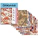 Aitoh Yuzen Washi Origami Paper, Red, 8-Pack