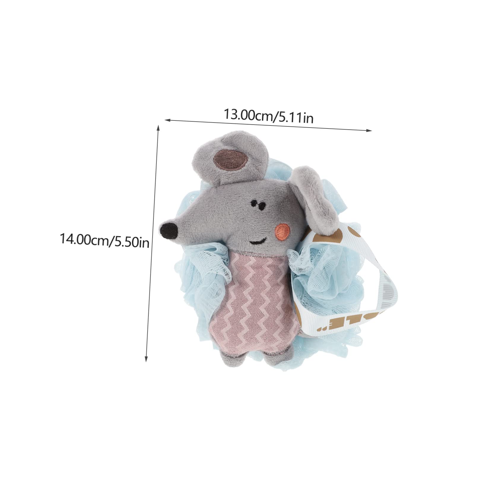 FRCOLOR 2Pcs Cartoon Body Loofah Shower Scrubber Gentle Exfoliating Bath Ball for Adults Soft Pe Material Adorable Design for Daily Body Cleansing