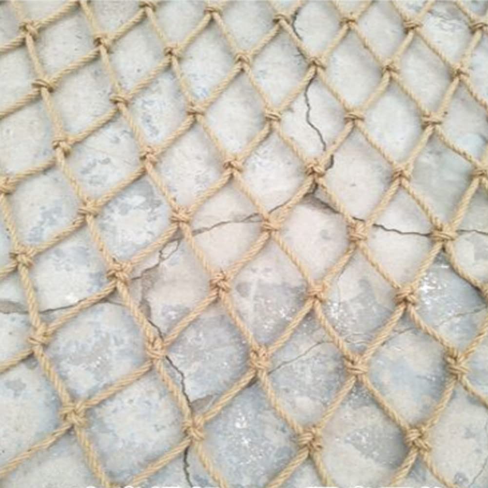 Hemp rope protection net Outdoor railing safety net hemp protection net fall safety net hemp rope net climbing net indoor outdoor climbing hammock swing fence balcony roof restaurant ceiling protectiv