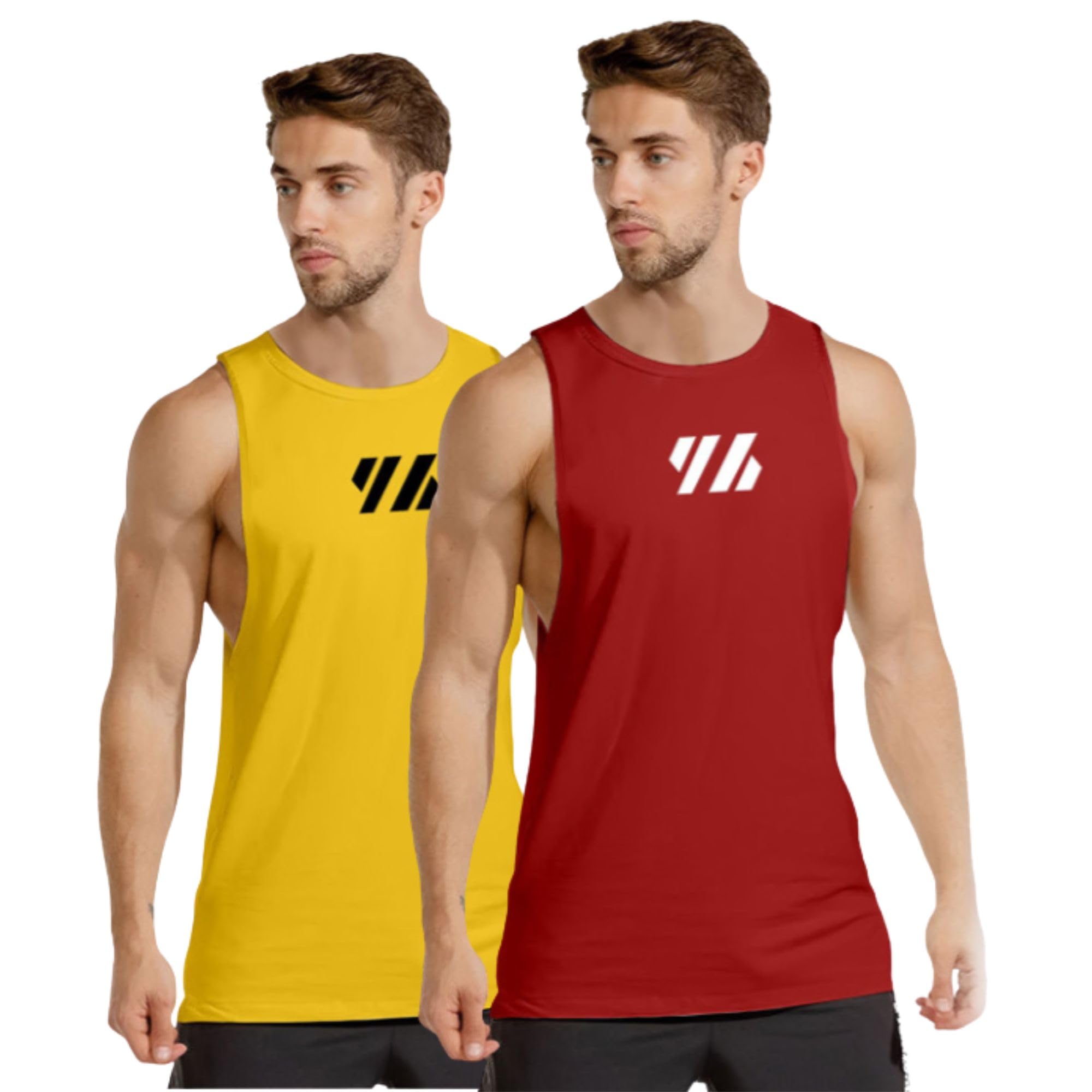 Cotton Sleeveless Gym Vest Soft Breathable Tank Top for Mans Workout Running Training-picture-33