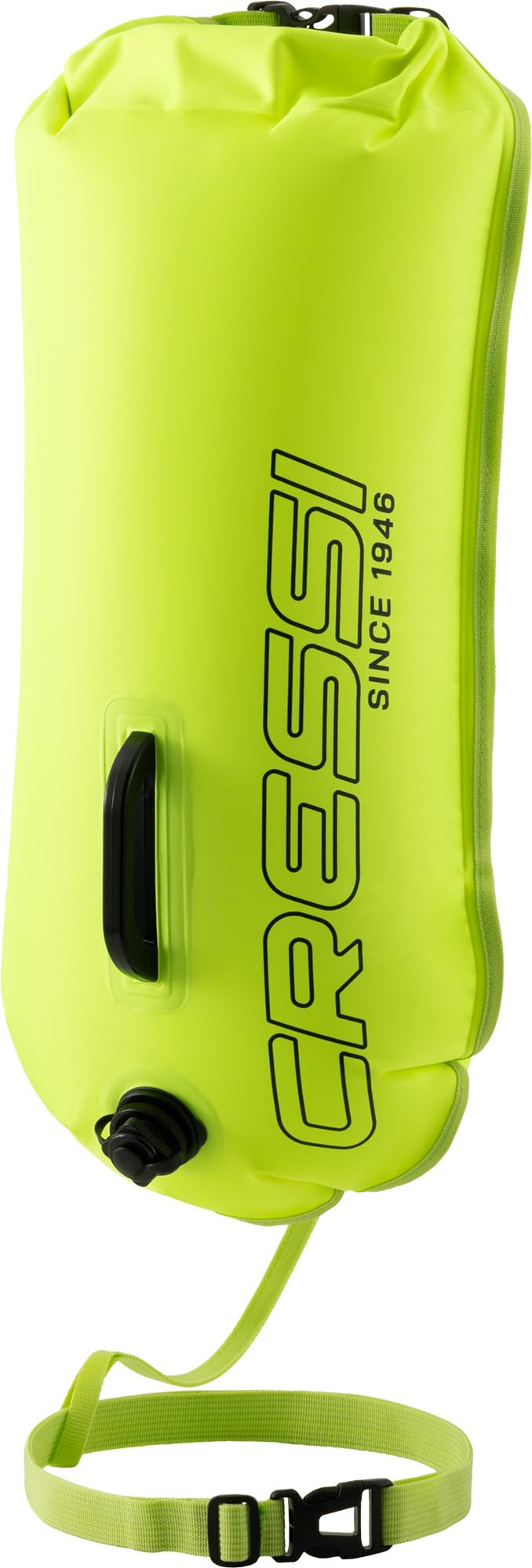 CRESSI since 1946 - Glide Pro Swim Buoy - Signaling Buoy, Inflatable, High Visibility and Practical, for Swimmers, Snorkelers, and Triathletes during Activities in the Sea or Open Water - Fluo - 28L