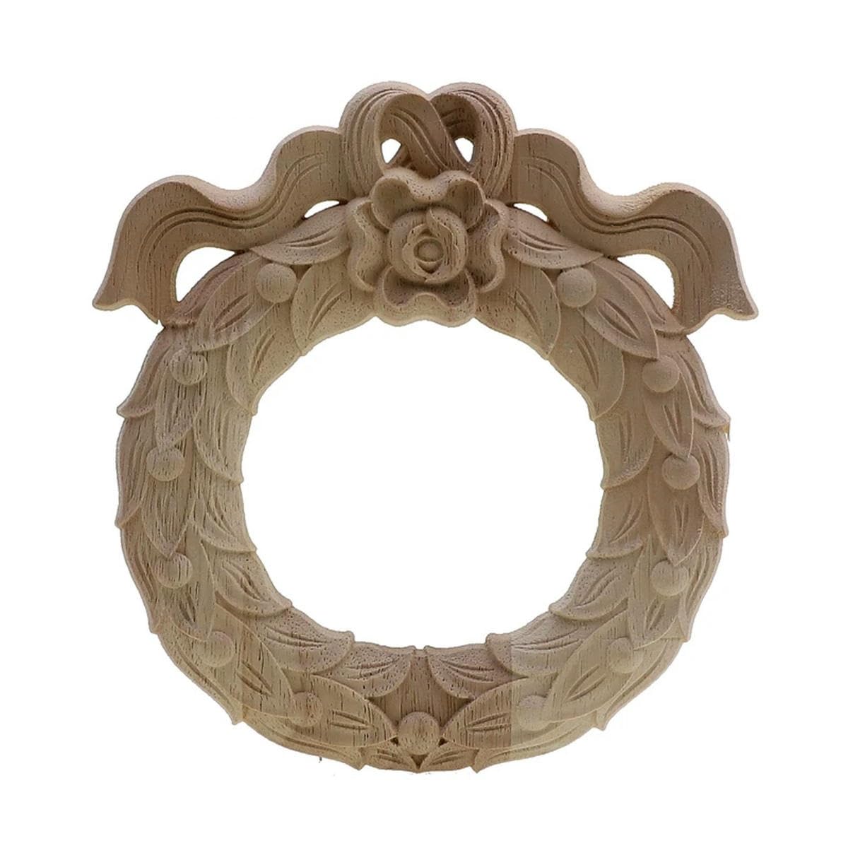 Aplikacja z bali rzeźbiony w drewnie narożnik aplikacja kwiatowa rzeźba w drewnie dekoracyjne drewniane figurki do mebli drzwi naklejka domowa 24 cm x 23 cm