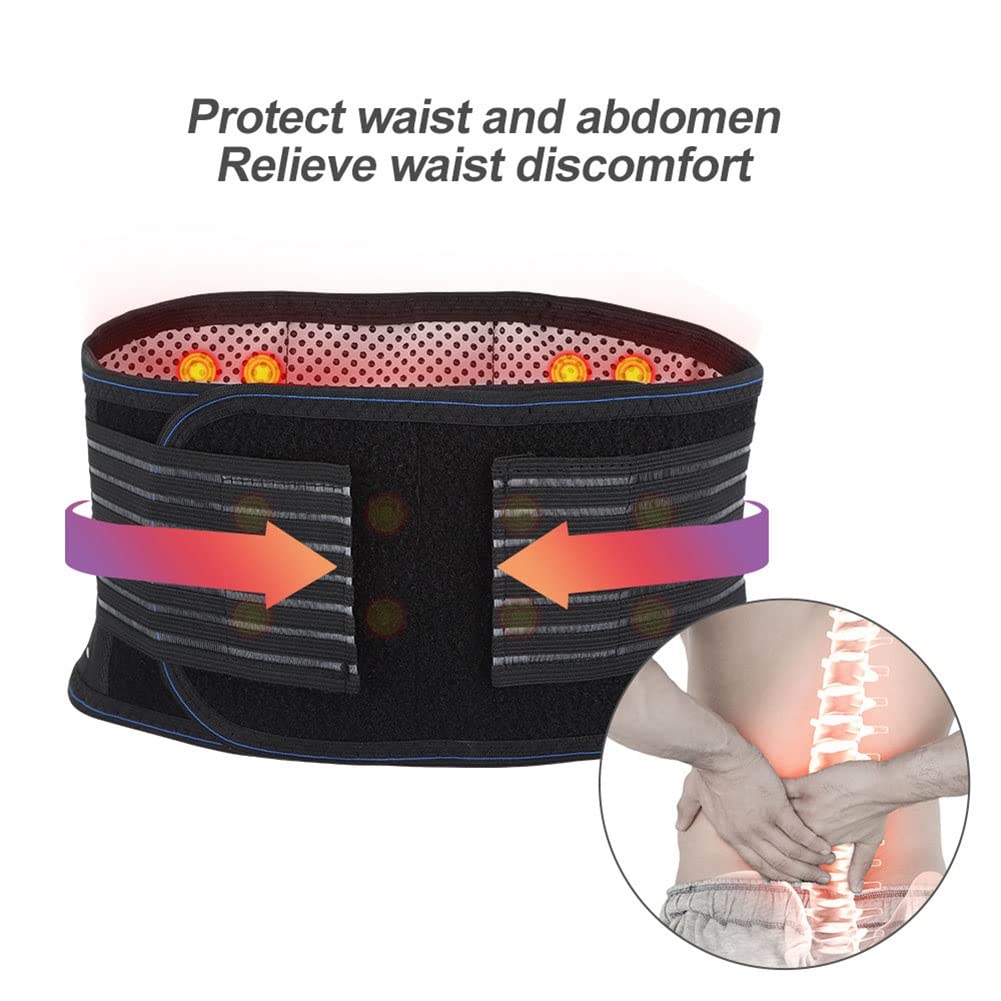 Cintura, con 10 Magneti Tormalina Autoriscaldanti Terapia Magnetica for Ernia del Disco Sciatica Scoliosi Uomini E Donne(M/Medium)